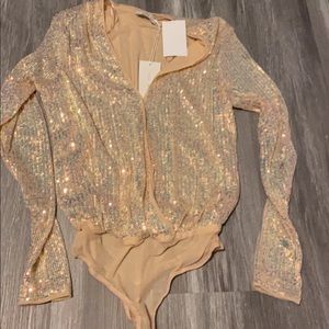Sequin body suit